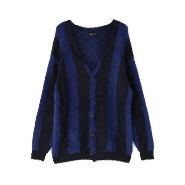 ダンケシェーン　カーディガン DankeSchon／ダンケシェーン／SHAGGY STRIPE CARDIGAN