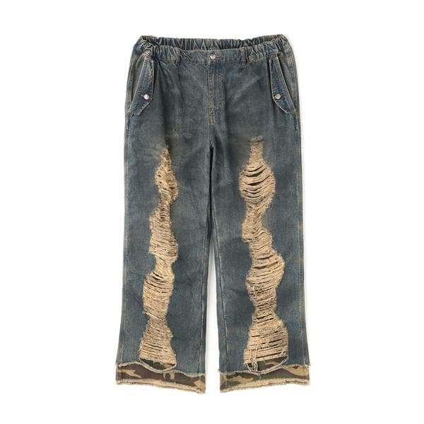 [�}���C]NOT4NERD�^�m�b�g�t�H�[�i�[�h�^CAMO LAYERED DESTROYED DENIM PA/�G���G�C�`�s�[�iLHP�j �u���[