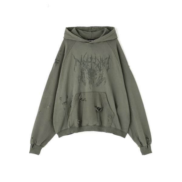 NOT4NERD／ノットフォーナード／CEMETERY PATCH ZIP UP HOODIE