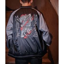 NOT4NERD／ノットフォーナード／TIGER SATIN BLOUSON JACKET