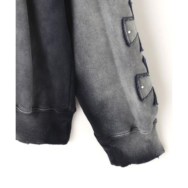 DankeSchon／ダンケシェーン／SPRAY PIGMENT SWEAT CREWNECK IR