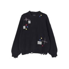 DankeSchon／ダンケシェーン／HAND STITCH KNIT CREWNECK