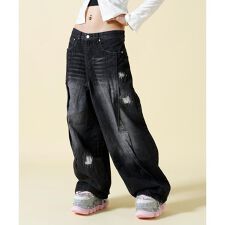 SIS／エスアイエス／Damaged Denim Pants
