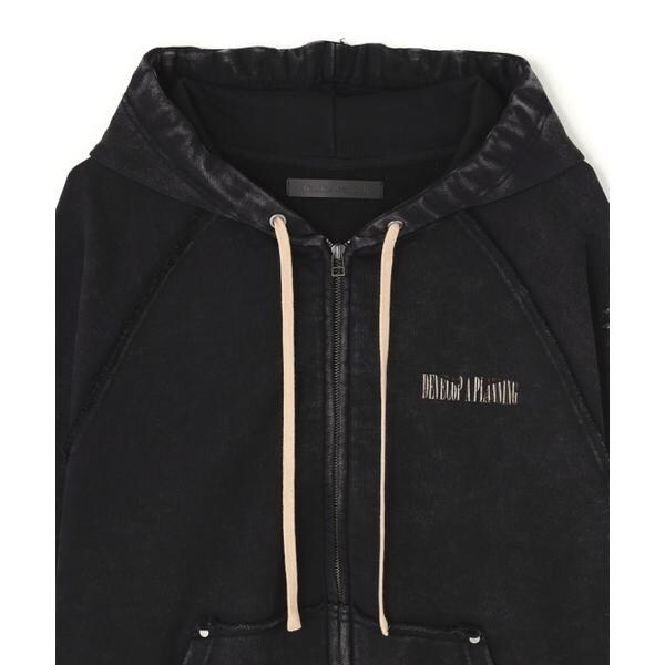 DankeSchon／ダンケシェーン／490 CHEMICAL ZIP HOODIE IRONCRO