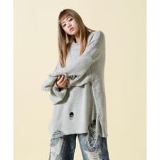 SIS／エスアイエス／Damage Knit