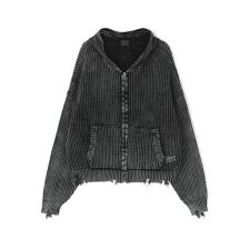 DankeSchon／ダンケシェーン／ACID WASH MESH HOODIE