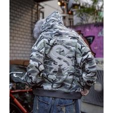 SUPPLIER／サプライヤー／FAUX FUR CROPPED CROSS ZIP HOODIE