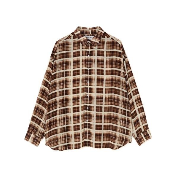 値下げ【新品】WHITELAND/ホワイトランド/リバーシブルチェックシャツ WHITELAND／ホワイトランド／CHIFFON SHIRTS | エルエイチピー(LHP