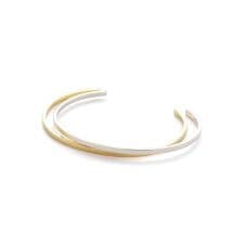 トゥエンティーエイティー／ STERLING SILVER DOUBLE FLAT BANGLE 2