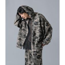 DankeSchon／ダンケシェーン／CAMO LINESTONE ZIP HOODIE