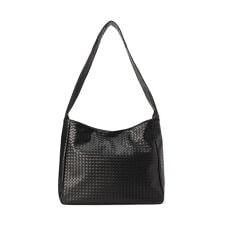DankeSchon／ダンケシェーン／FAUX LEATHER WOVEN BAG