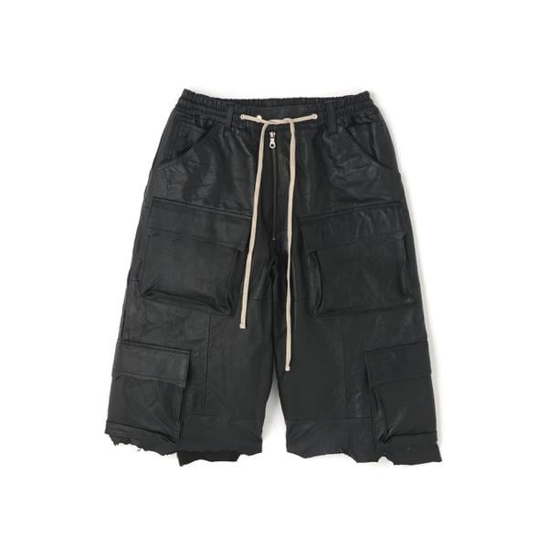 DankeSchon／ダンケシェーン／REPRO-LEATHER CARGO SHORTS