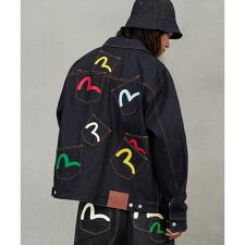 EVISU／エヴィス／Seagull Print and Multi-Pocket Relax Fi