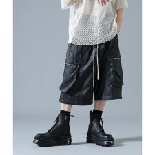 DankeSchon／ダンケシェーン／COATING BAGGYCARGO SHORTS