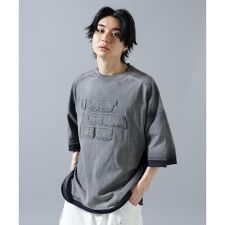 DankeSchon／ダンケシェーン／PIGMENT SPRAY S／S TEE JUST