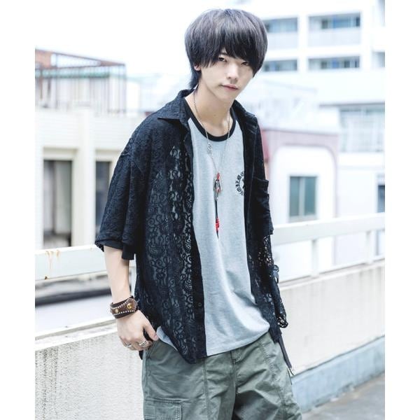 [�}���C]CHRONOIZM�^�N���m�C�Y���^LACE SHIRT/�G���G�C�`�s�[�iLHP�j �u���b�N