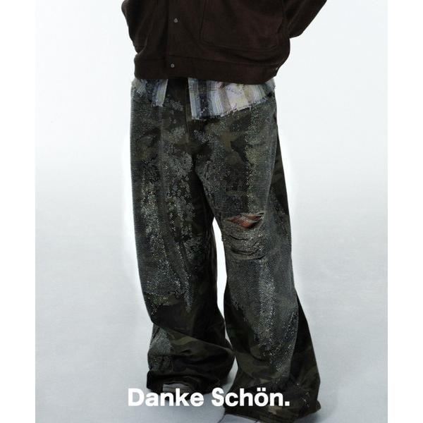 DankeSchon／ダンケシェーン／BAGGY JEANS／CAMO SWARO