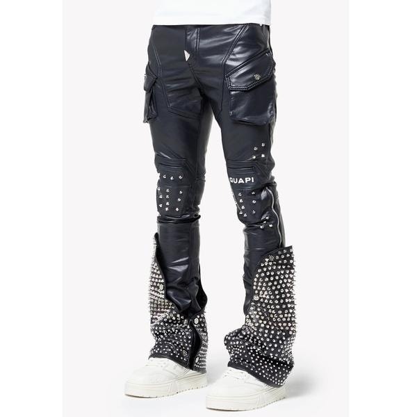 GUAPI／グアピ／Black Coffin Arc Leather Pant V2 | エルエイチピー