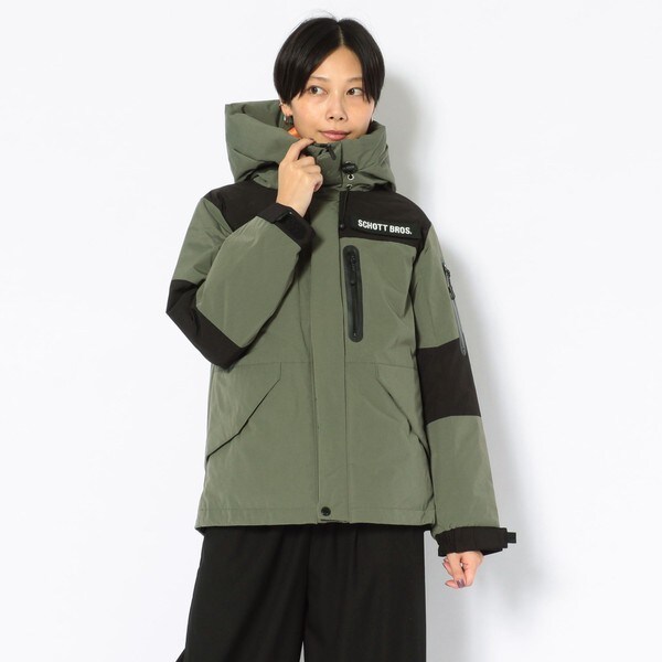 SCHOTT ショット 2TONE DOWN PARKA 白 S SALE!ショット クラシック 2 