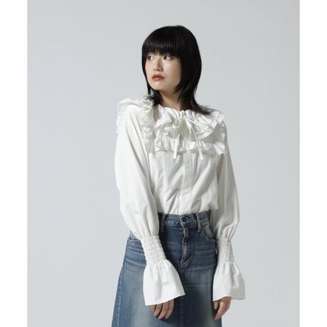RHODOLIRION／ロドリリオン Frill Ribbon Blouse | ビーバー(BEAVER 