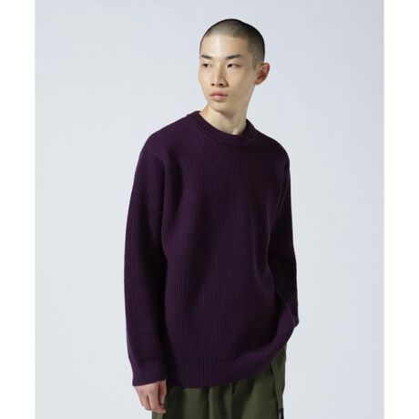 YONETOMI／ヨネトミ EX FINE WOOL RIB KNIT P／O | ビーバー(BEAVER 
