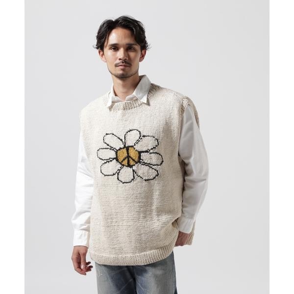 MacMahon Knitting Mills 別注Peace&Flower Vest | ビーバー(BEAVER) | マルイウェブチャネル