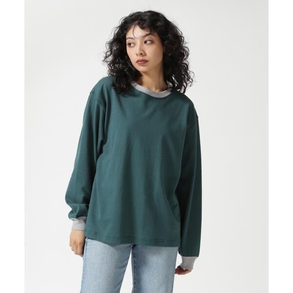 SOGLIA／ソリア OPEN END BORDER TEE リンガーボーダーT