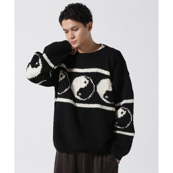 MACMAHON KNITTING MILLS CREW KNIT STARS MACMAHON KNITTING MILLS