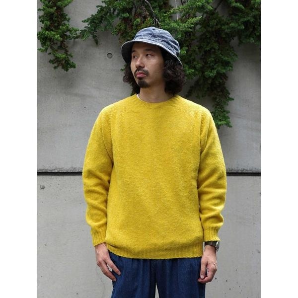 INVERALLAN／インバーアラン 別注SHAGGY CREW SHETLAND SWEATER | ビーバー(BEAVER) |  マルイウェブチャネル