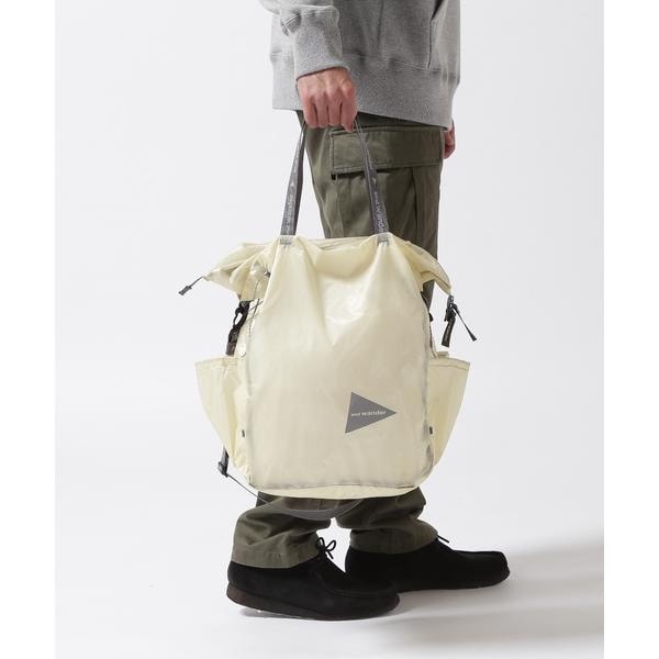 [�}���C]and wander�^�A���h�����_�[ sil tote bag/�r�[�o�[�iBEAVER�j �I�t�z���C�g3