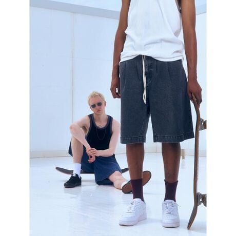 [^ԁF7815113214]B omnivore^r[Ij{[@DENIM WIDE SHORTS fjChV[cEHbV̂fjfނ̃V[cB{[̂郏ChVGbgłBX^COɎ₷u[^ubN2FWJłByB omnivore^r[Ij{[zomnivoreGHnɑꂸAlXȃt@bVX^Cƃ~bNXĒmāB