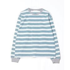 SOGLIA／ソリア　OPEN END MULTI BORDER LS TEE　ボーダーＴ