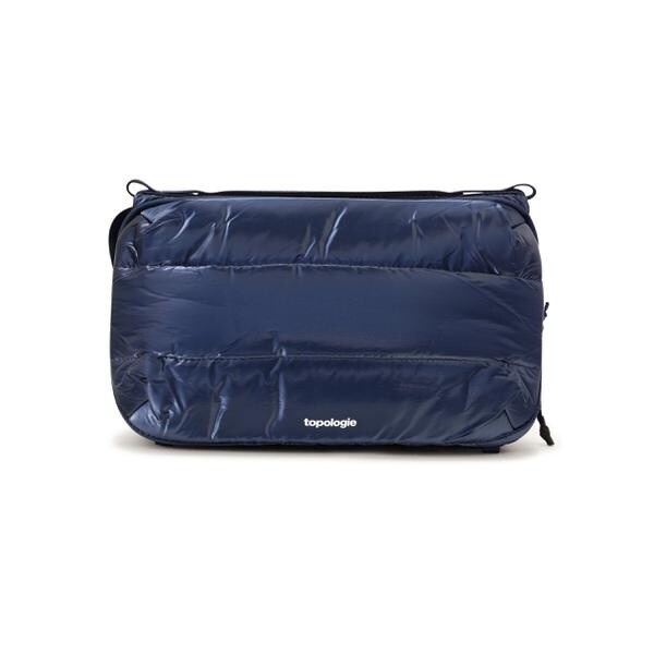 topologie ボトルサコッシュラージ 青 + ストラップ8mm Bottle Sacoche