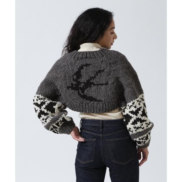 RHODOLIRION／ロドリリオン Cowichan Knit Bolero カウチンニット