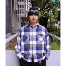 B omnivore／ビーオムニボー　BLOCK CHECK SHIRTS ブロックチェックシャツ
