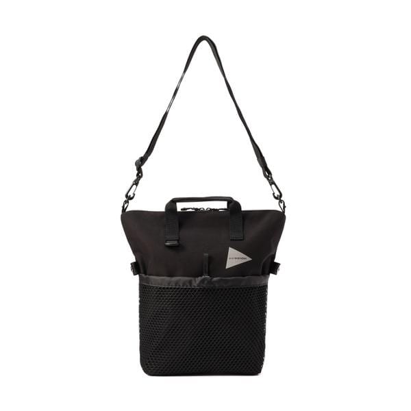 [�}���C]and wander�^�A���h�����_�[ PE�^CO 2way bag/�r�[�o�[�iBEAVER�j �u���b�N