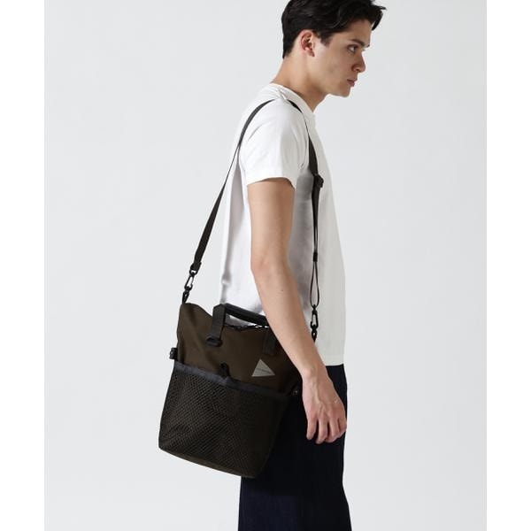 [�}���C]and wander�^�A���h�����_�[ PE�^CO 2way bag/�r�[�o�[�iBEAVER�j �J�[�L
