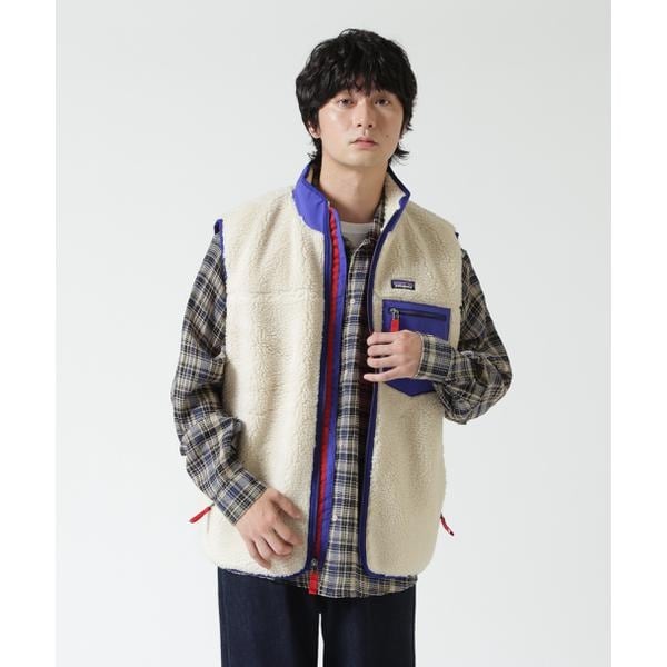 【廃盤品】Patagonia パタゴニア レトロX ベスト ベージュ/パープル Patagonia／パタゴニア メンズ・クラシック・レトロX・ベスト 23049