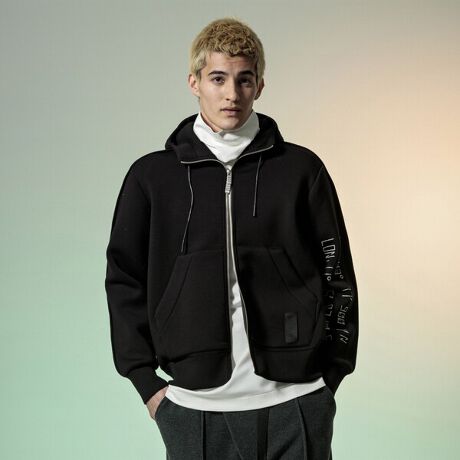 C DIEM／カルペディエム／PRINTED ZIP HOODIE 