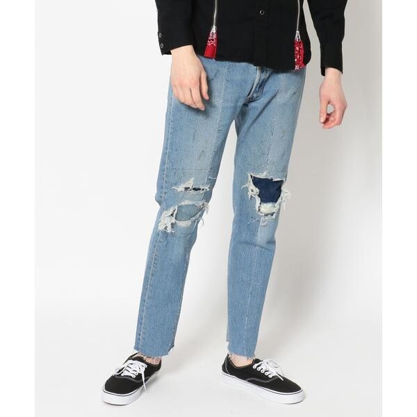 OLD PARK SLIM FLARE JEANS オールドパーク デニムパンツ OLD PARK