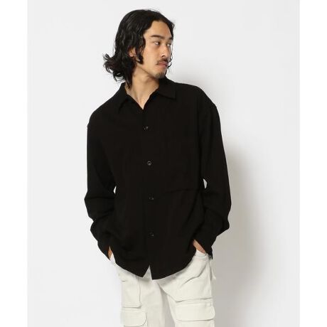 MINEDENIM（マインデニム）C.Wool Denim Over SH BLK | ビーセカンド(B 
