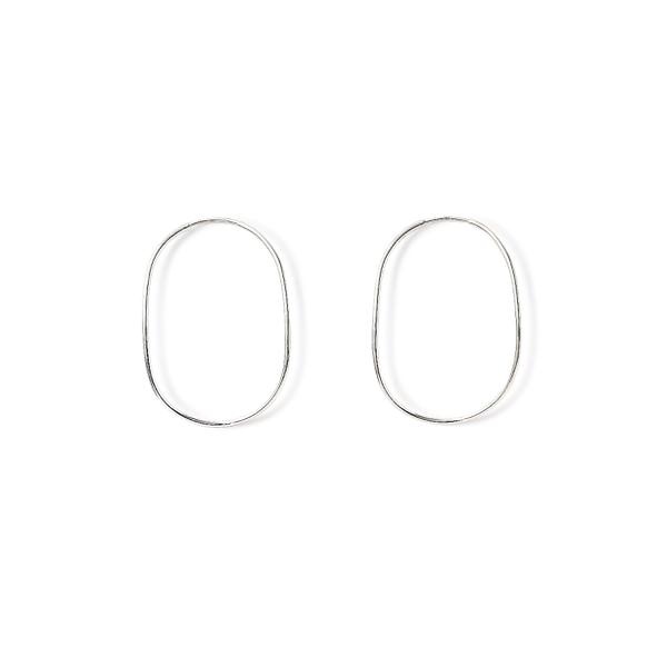 BAR JEWELLERY(バージュエリー) CONTOUR EARRINGS SILVER ピア | ビー