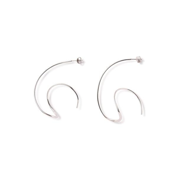 BAR JEWELLERY(バージュエリー) RIVERA EARRINGS SILVER ピアス | ビー