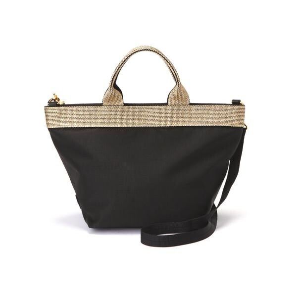 VIOLAd'ORO (ヴィオラドーロ) GINO ナイロン×ゴールドテープトート／V