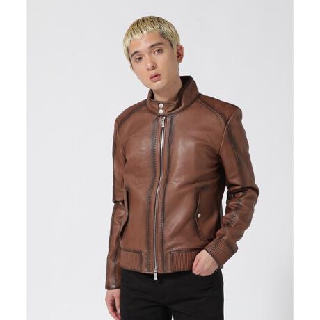 C DIEM(カルペディエム)シープレザーグラデーションハリントン  