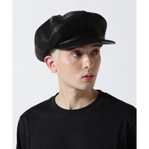 ISAMU KATAYAMA BACKLASH ファニチャーレザーキャスケット ISAMU KATAYAMA BACKLASH - Furniture Leather Casquette