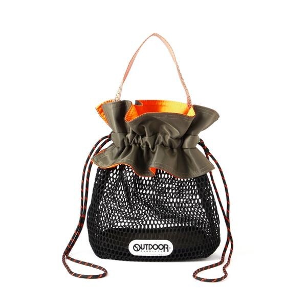 Risley(リズレー) ×OUTDOOR PRODUCTS／バイカラーフリルバッグ