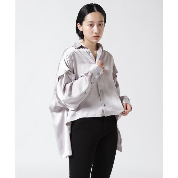 楽天 UJOH(ウジョー) 別注slit shirts／スリットスリーブ sleeve トップス
