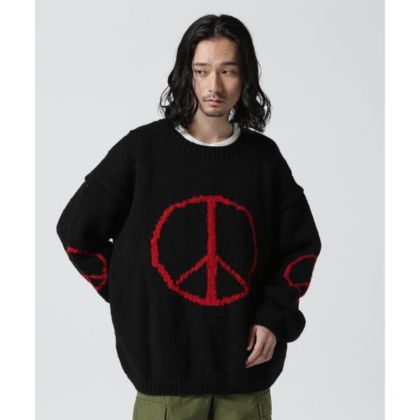 MacMahon Knitting Mills ／ Crew Neck Knit-Big Peace | ビーセカンド