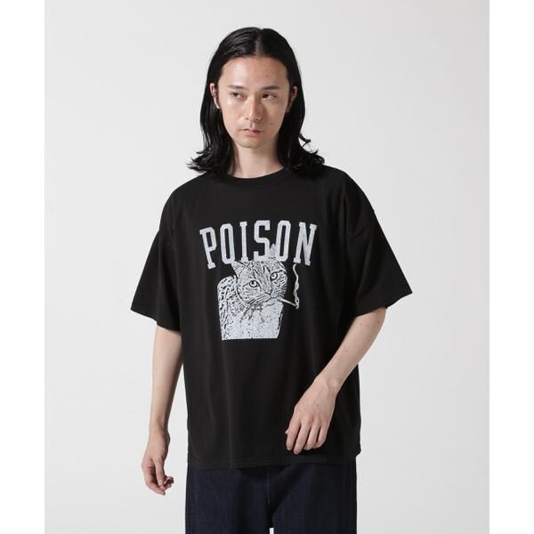 REMI RELIEF Tシャツ size:S skate REMI RELIEF(レミレリーフ) 別注製品染め 25／-天竺BIGサイズT(POISON